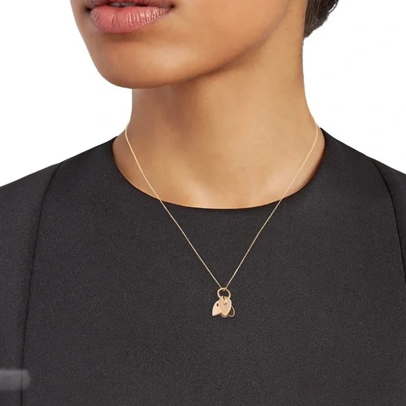 GINETTE NY
Angele 18K Rose Gold 3 Mini Heart Charms 17” Necklace - Picture 2 of 15